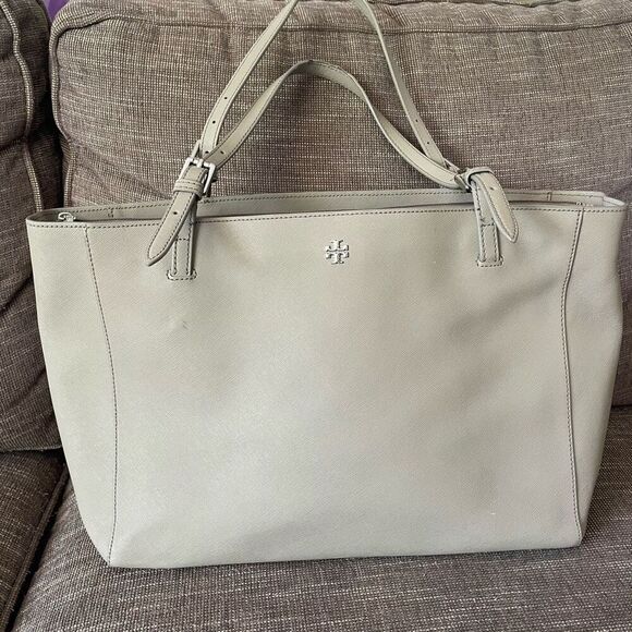 Tory Burch Saffino York Leather large tote bag purse - Picture 1 of 16